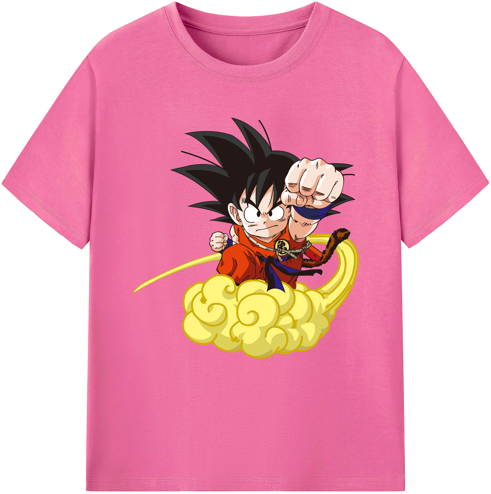 （画像用） ドラゴンボール 孫悟空（そん ごくう）Son Goku カカロット DRAGON BALL Kakarotto レディースカジュアルプリントTシャツ（綿100％）